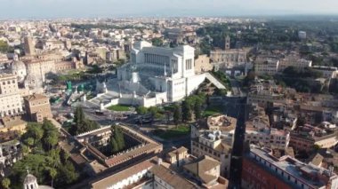 İtalya, Roma 'daki Vittoriano Anıtı' nın klibi