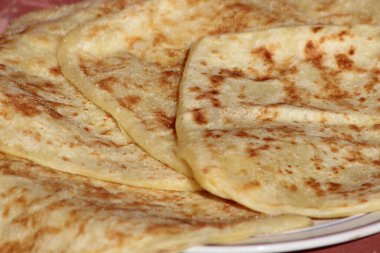 Msemmen Closeup, Traditional Moroccan flatbread clipart