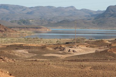 Barrage El Mansour Eddahbi, Ouarzazate Lake, Morocco clipart