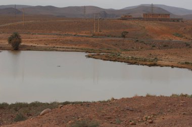 Barrage El Mansour Eddahbi, Ouarzazate Lake, Morocco clipart