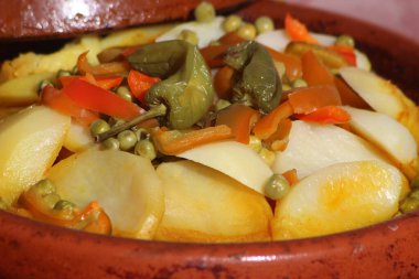 Fas Tajini Yakın plan, Geleneksel Fas Yemekleri