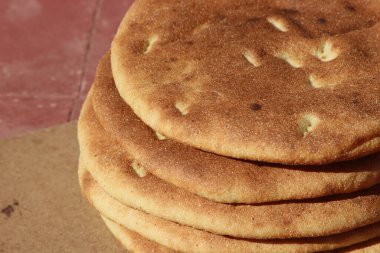 Geleneksel Fas Ekmeği Yakın plan