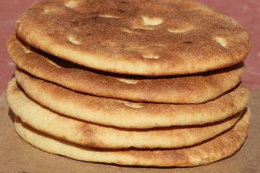 Geleneksel Fas Ekmeği Yakın plan