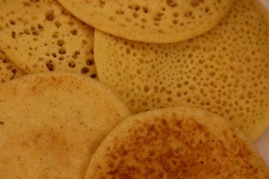 Baghrir Close Up, Traditional Moroccan Pancake clipart