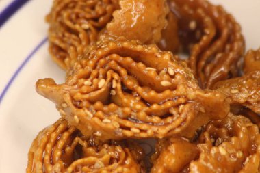 Chebakia Tatlı Fas Kurabiyesi Yaklaş