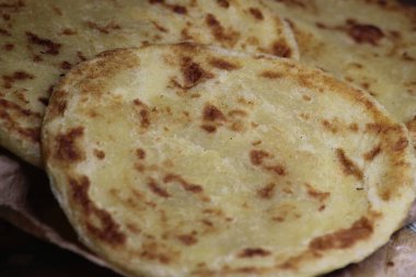 Msemmen Close Up, Traditional Moroccan Flatbread clipart