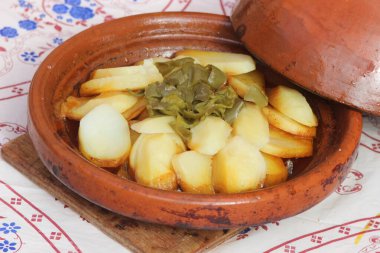 Fresh tajine with potatoes clipart