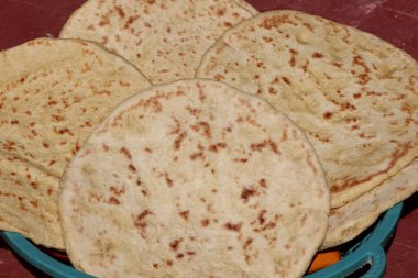Fas Amazigh Ekmeği, Geleneksel Berber Ekmeği Yakın Çekim