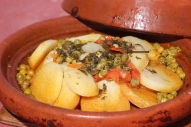 Taze Fas Tajini Yakın plan