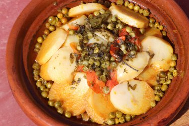 Taze Fas Tajini Yakın plan