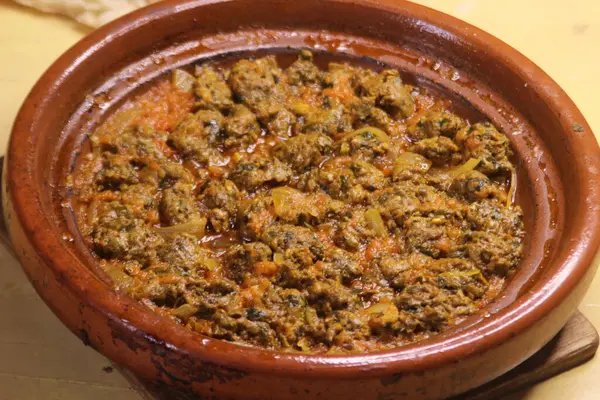 Taze Fas Balığı Tajine Yakın plan