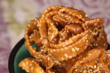 Chebakia Yakın Çekim, Geleneksel Fas Pastası