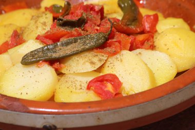 Tajine Yakın çekim, Fas Geleneksel Yemekleri