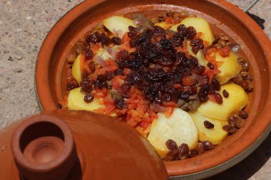 Sebzeli Fas tavernası.