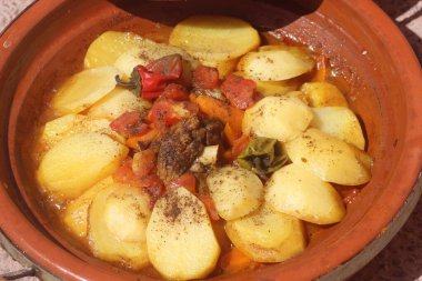 Tajine Yakın çekim, Geleneksel Fas Yemekleri