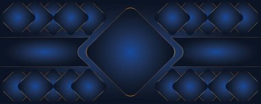 Koyu mavi arkaplan, soyut tasarım ve koyu mavi çizgi deseni, dijital lüks iş için köşegen koyu mavi arka plan tasarımı..