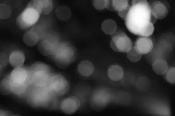 Bulanık ışıkların soyut monokrom görüntüsü rüya gibi, bokeh etkisi yaratıyor, arka plan için ideal, sanatsal projeler veya zarif, zarif bir dokunuş ekliyor.