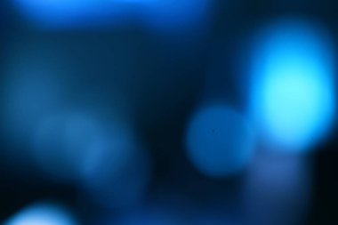 Bulanık mavi bokeh ışıkları, soyut arkaplan