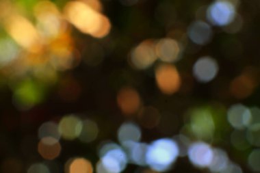 Rüya gibi gececi bokeh sahnesi yumuşak ışık çemberleri ile soyut ve ruhani bir etki yaratır..