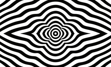 vektör siyah ve beyaz optik yanılsama.