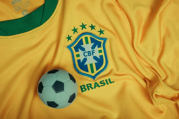 Paulo Brasil Junho 2018 Símbolo Logotipo Nacional Seleção Brasileira Futebol — Fotografia de Stock