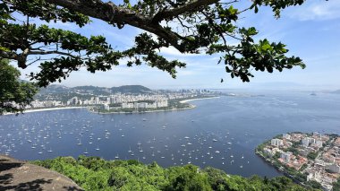 Rio de Janeiro, Brezilya 'daki güzel sahil manzarası