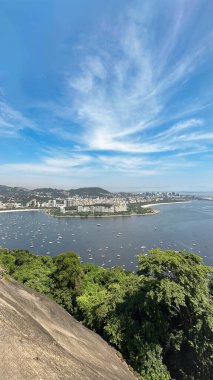 Rio de Janeiro, Brezilya 'daki güzel sahil manzarası