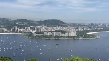 Rio de Janeiro - Rio 'nun Rıhtım Sahili, Sugar Loaf Montain ve Skycity Hattı' nın Sinematik Çekimi