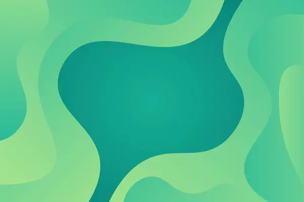 Yeşil dalgalı soyut arkaplan