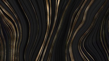 Modern ve soyut sanatsal arka plan, altın ve siyah arkaplan