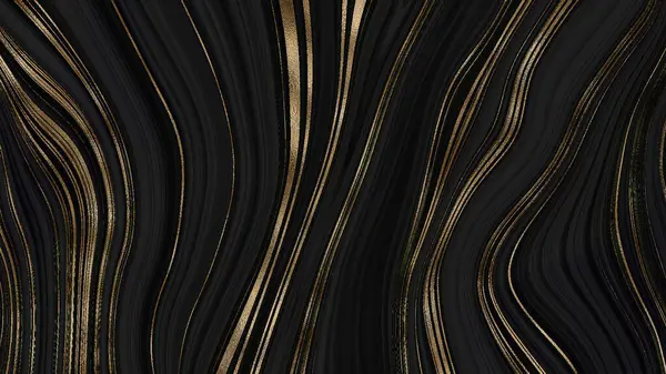 Modern ve soyut sanatsal arka plan, altın ve siyah arkaplan