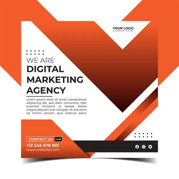 Gradyan sosyal medya instagram gönderisini şablonla