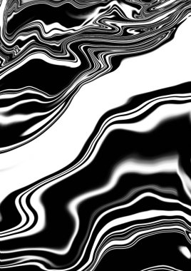Siyah ve Beyaz Harika Soyut Sıvı Dokular Arkaplanı