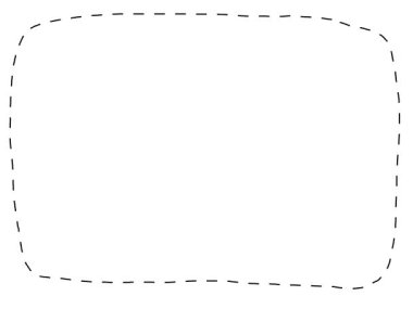 Çizgi film Doodle Kenarlık Çerçeve Hareketi