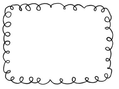 El Çizimi Doodle Biçiminde Canlandırılmış Kenarlık