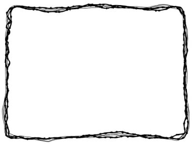 Döngüyle El Çizimi Çerçeve Kenarı