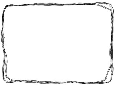 Siyah Çizgi Çerçeve Döngüsü Hareketi