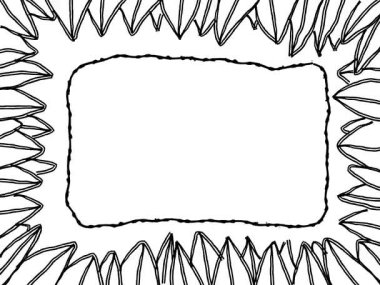 Tekrarlanan Döngüdeki Canlandırılmış Doodle Çerçevesi