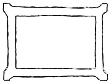 Canlandırılmış Doodle Kenarlık Çerçevesi Döndürülüyor