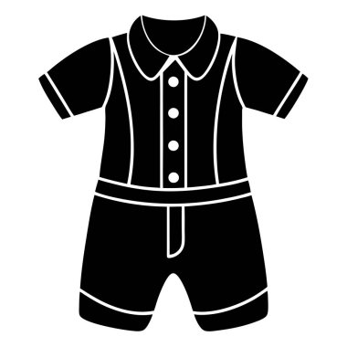 Adorable baby boy formal outfit illustration inspired by a tuxedo design. Perfect for creating stylish fashion designs or prints. Ideal for baby clothing, fashionwear, and kids' apparel projects. clipart