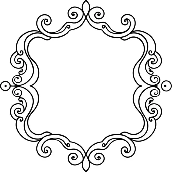 stock vector Ornamental Wood Carved Frame Vector artwork Editable Illustration Design