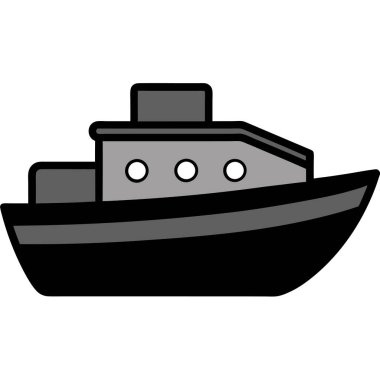 Minimalist boat on waves silhouette vector artwork, perfect for nautical-themed decor. Ideal for creating stylish, modern, and artistic designs with a simple yet elegant touch. clipart