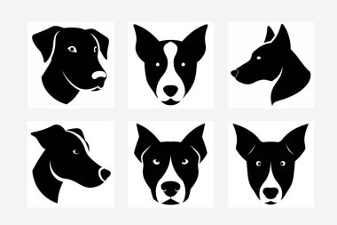 Dog Icon Silhouette Vector Artwork Illustration Design clipart