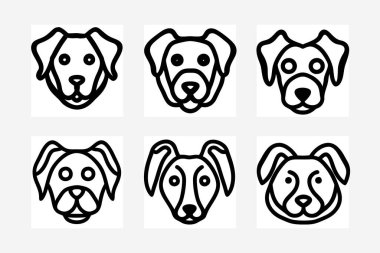 Dog Icon Silhouette Vector Artwork Illustration Design clipart