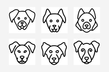 Dog Icon Silhouette Vector Artwork Illustration Design clipart