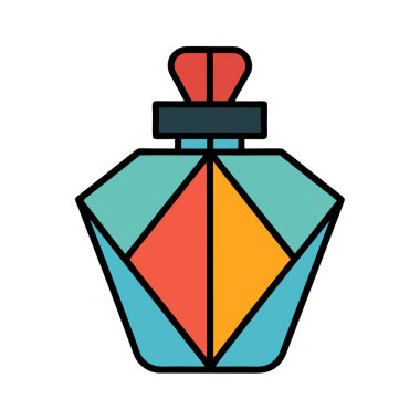 Elegant Luxury Perfume Bottle Vector Art Illustration Design clipart