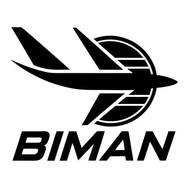 Biman Logo Icon Artwork Vector Design for Digital Use clipart