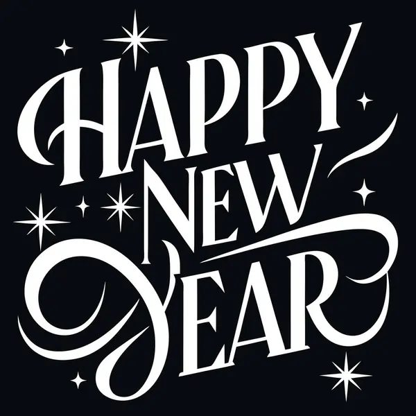 Style Festive Typography Design for T-Shirt Print 'te Mutlu Yıllar 2025' i kutlayın
