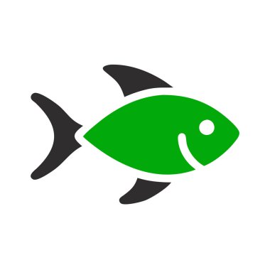 Minimalist Fish Outline Icon Simple Seafood Symbol for Menus, Packaging & Marine-Themed Designs clipart