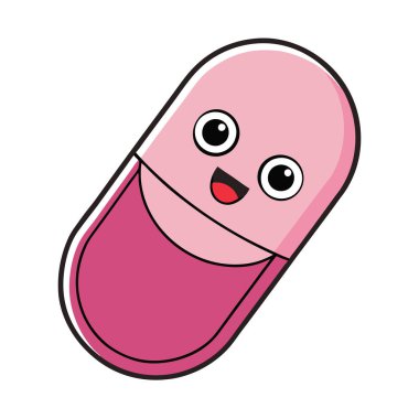 Medical Pill Icon Vector Illustration Simple, Professional Medicine and Healthcare Symbol Design clipart